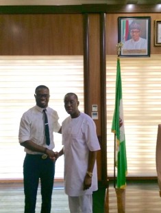 Ex Super Eagles Defender Sam Sodje Pays Courtesy Call On Delta State Governor, Ifeanyi Okowa 